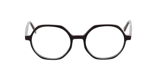 Toledo Tweelaags zwart & bordeauxroodbor AcetaatEyeglass Frames van B24, Vooraanzicht