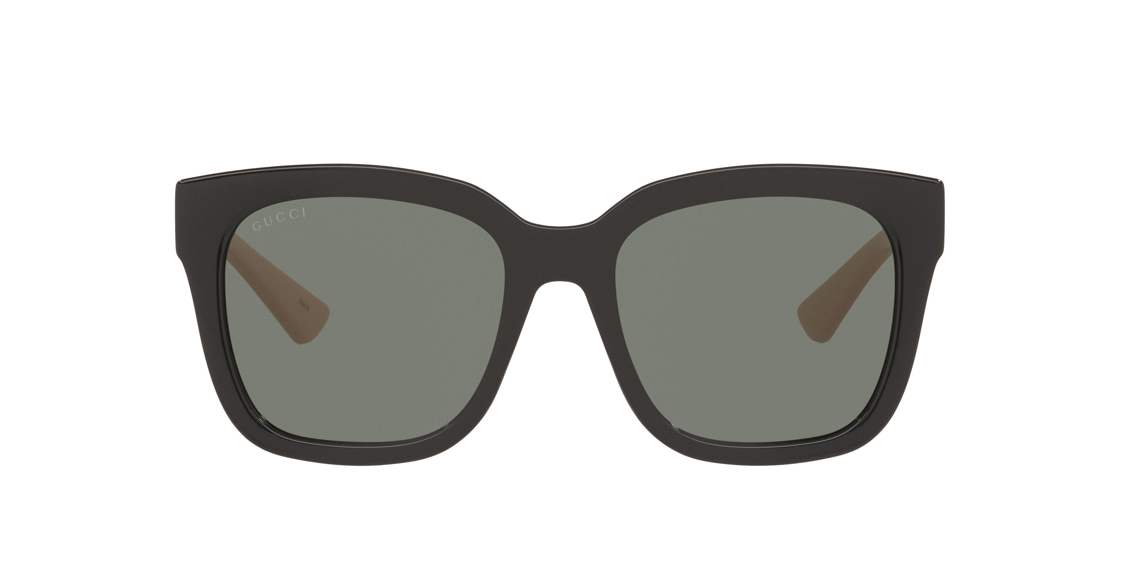 GG1338S Zwart glanzend KunststofSunglass Frames van B24, met getinte lenzen