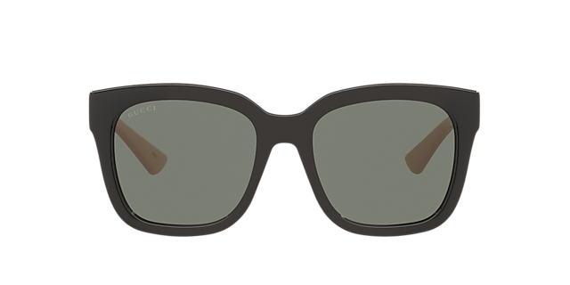GG1338S Glänzendes Schwarz KunststoffSunglass Frames von B24, mit getönten Gläsern