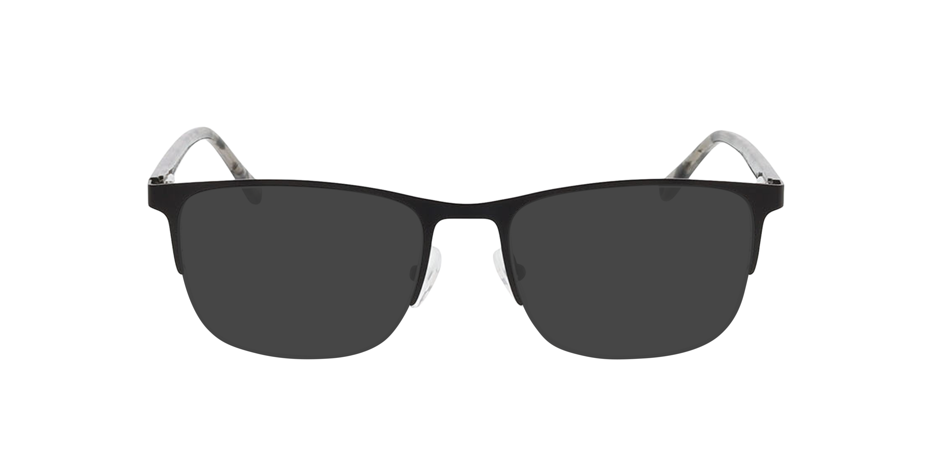 Louisville Matzwart  &  grijs Havana MetaalEyeglass Frames van B24, met getinte lenzen