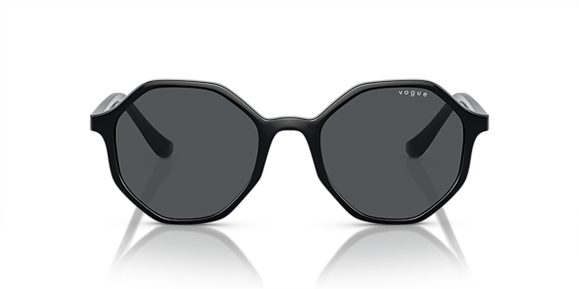 VO5222S Zwart KunststofSunglass Frames van B24, Vooraanzicht