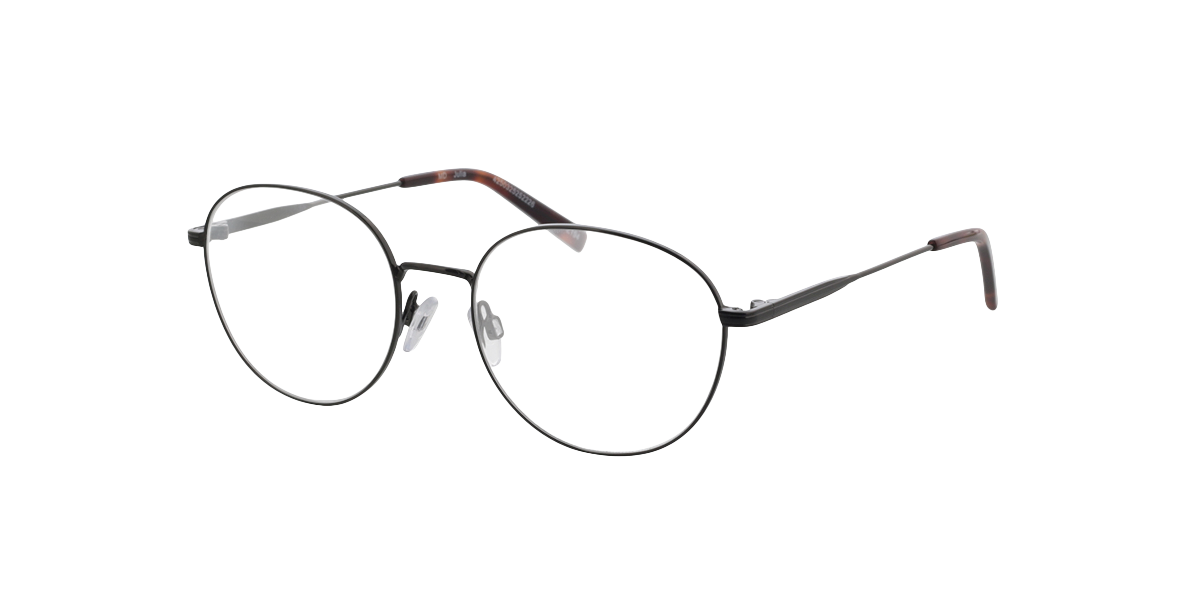 Julia Donkergroen  &  Havana MetaalEyeglass Frames van B24, Hoekweergave