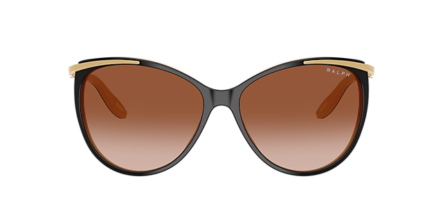 RA5150 Shiny Black On Nude & Gold AcetaatSunglass Frames van B24, met getinte lenzen
