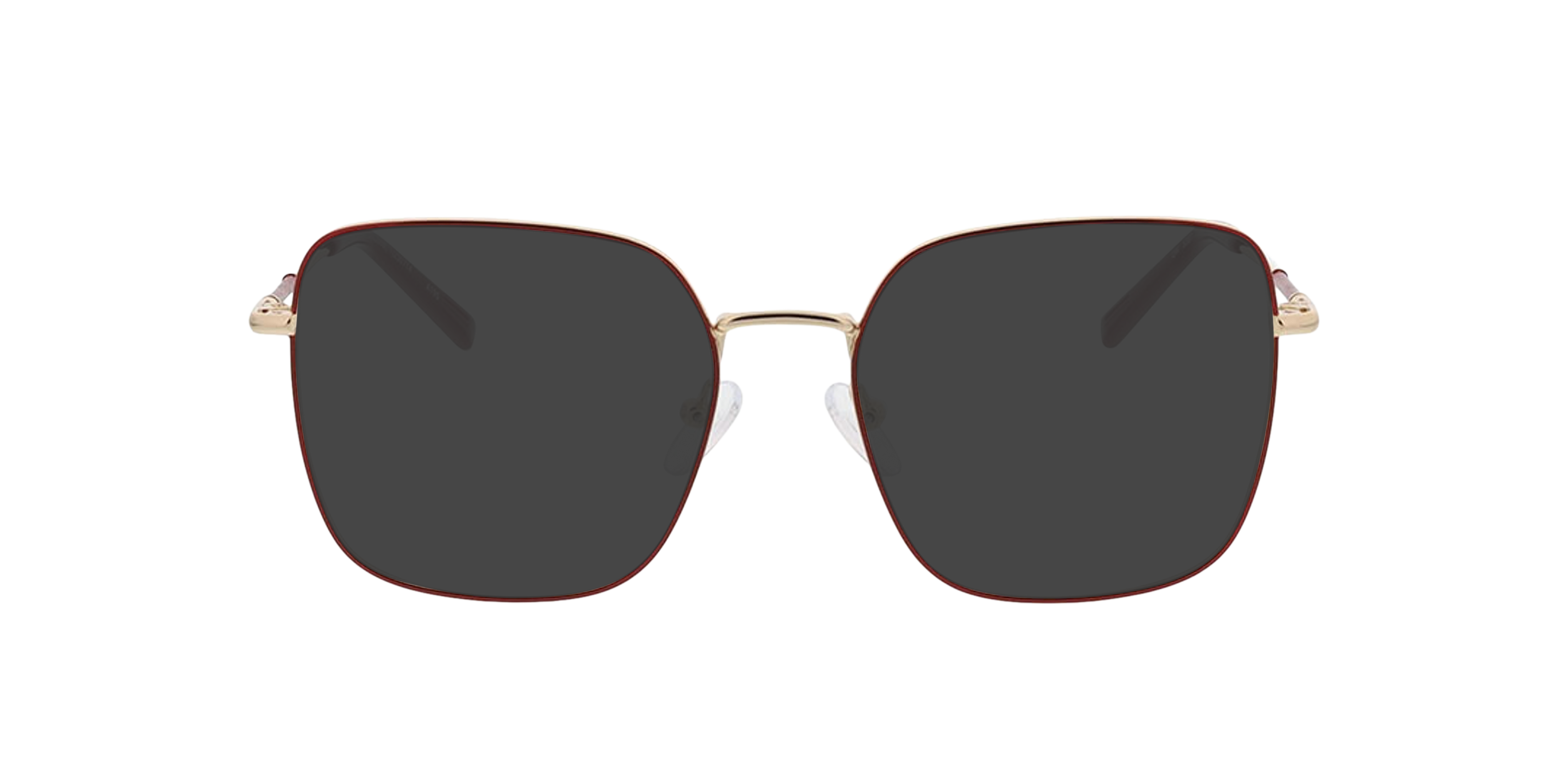 Tribeca Goud  &  bordeauxroodbo MetaalEyeglass Frames van B24, met getinte lenzen