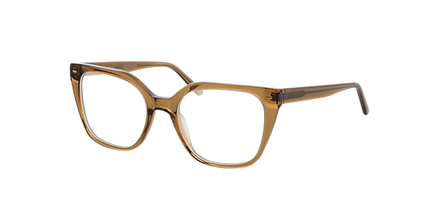 Beverly Crystal Braun AcetatEyeglass Frames von B24, Dreiviertelansicht