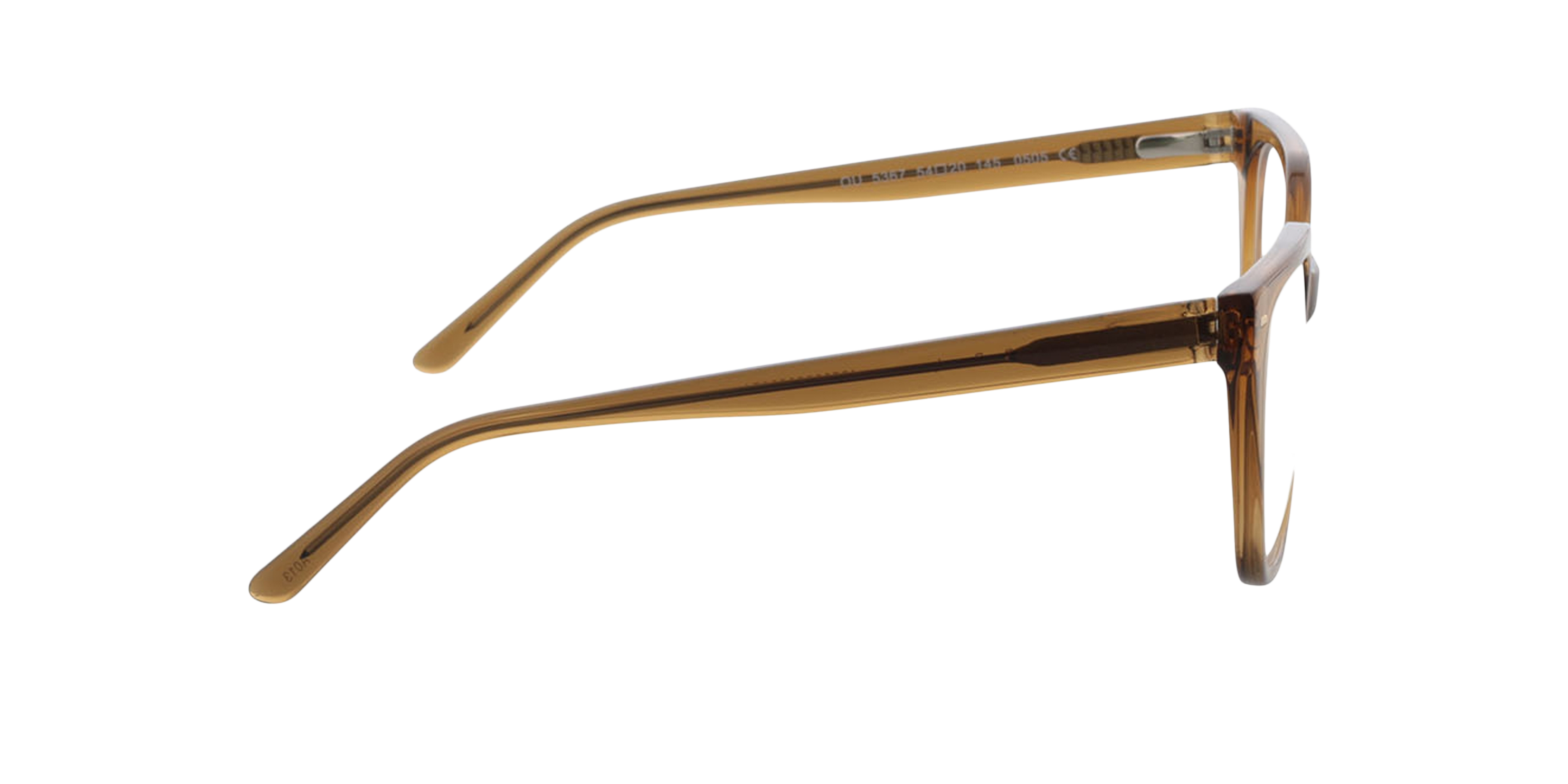 Beverly Kristal Bruin AcetaatEyeglass Frames van B24, Zijaanzicht