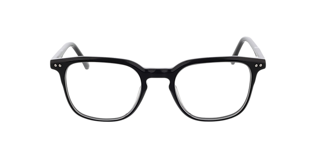 Orlando Zwart AcetaatEyeglass Frames van B24, Vooraanzicht