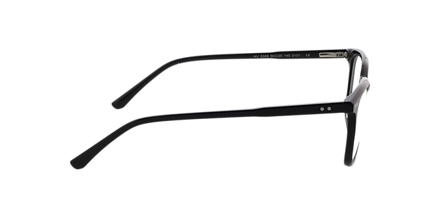 Orlando Zwart AcetaatEyeglass Frames van B24, Zijaanzicht