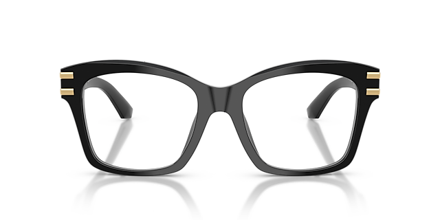 DG3419 Zwart AcetaatEyeglass Frames van B24, Vooraanzicht