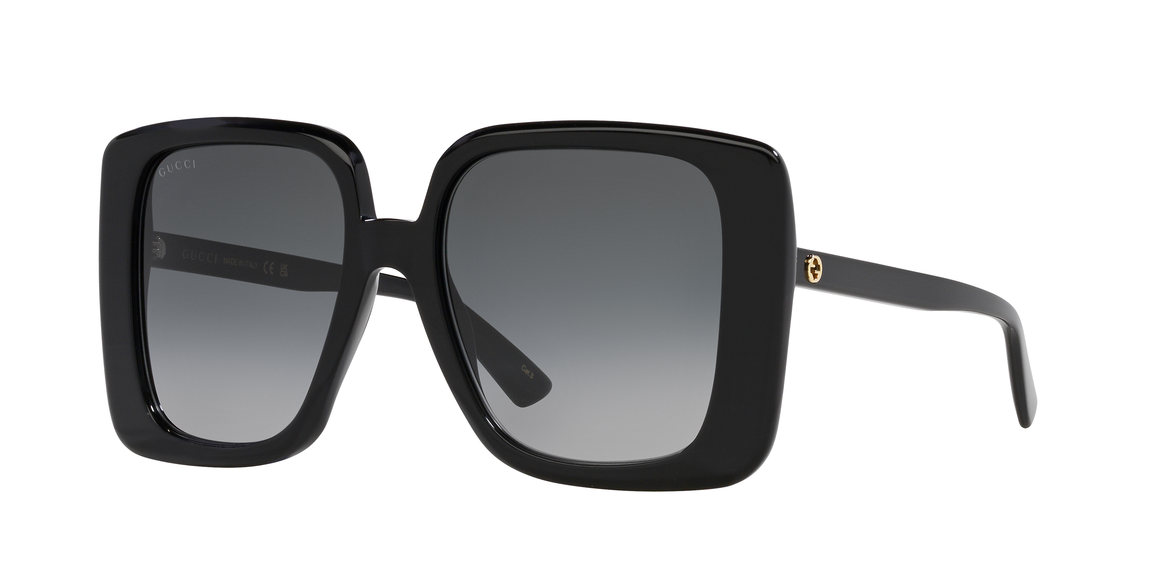 GG1314S Zwart AcetaatSunglass Frames van B24, Hoekweergave