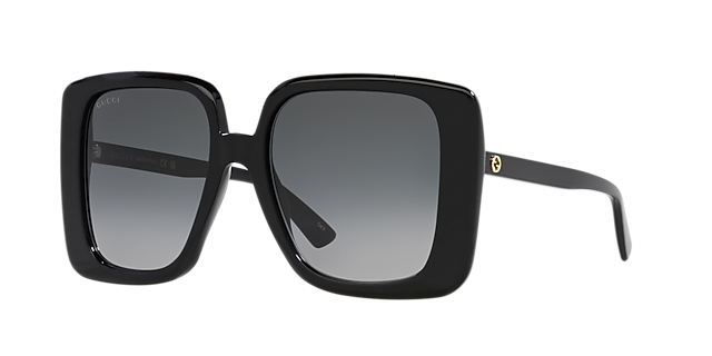 GG1314S Zwart AcetaatSunglass Frames van B24, Hoekweergave