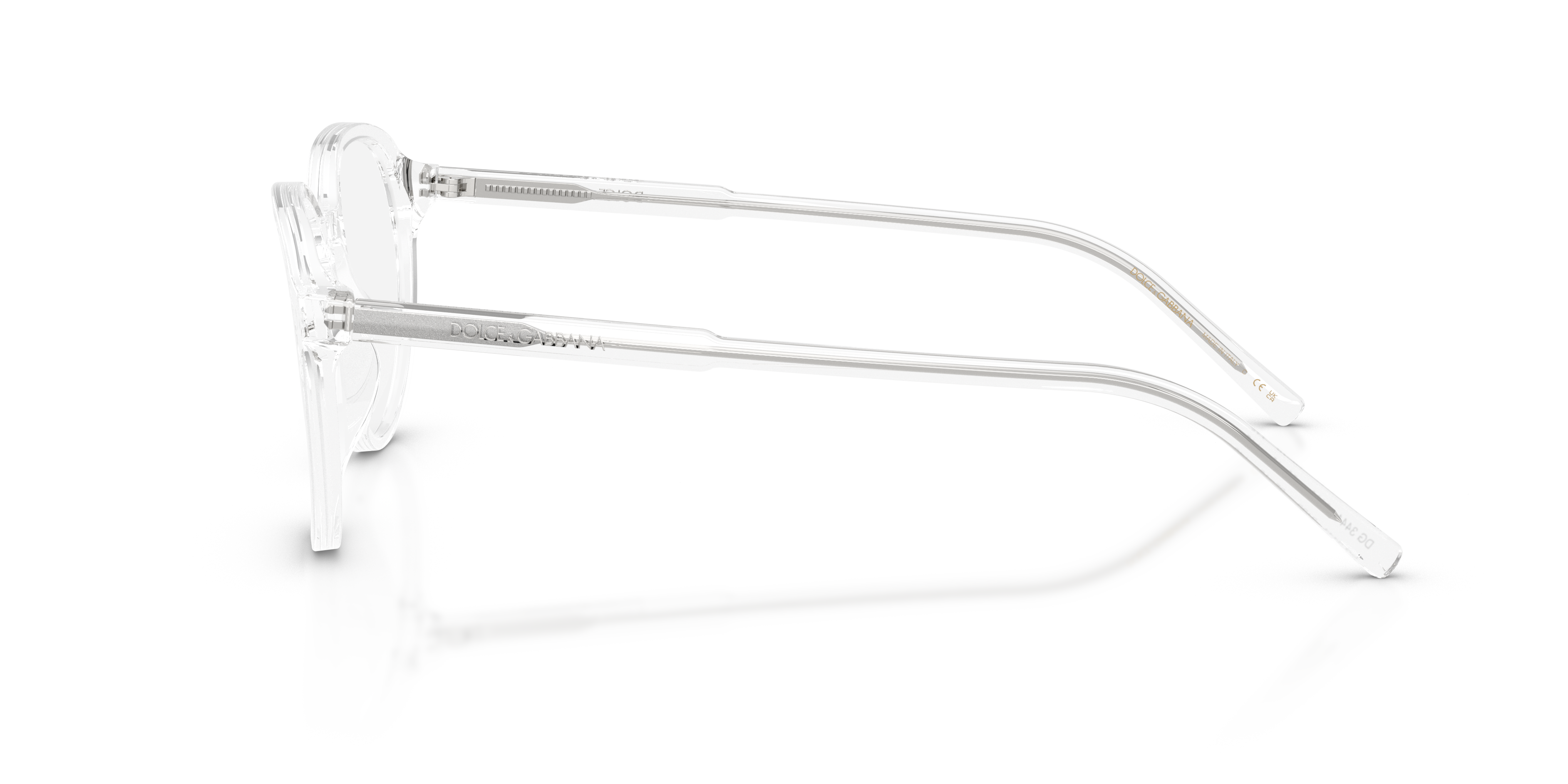 DG3444 Kristal AcetaatEyeglass Frames van B24, Zijaanzicht