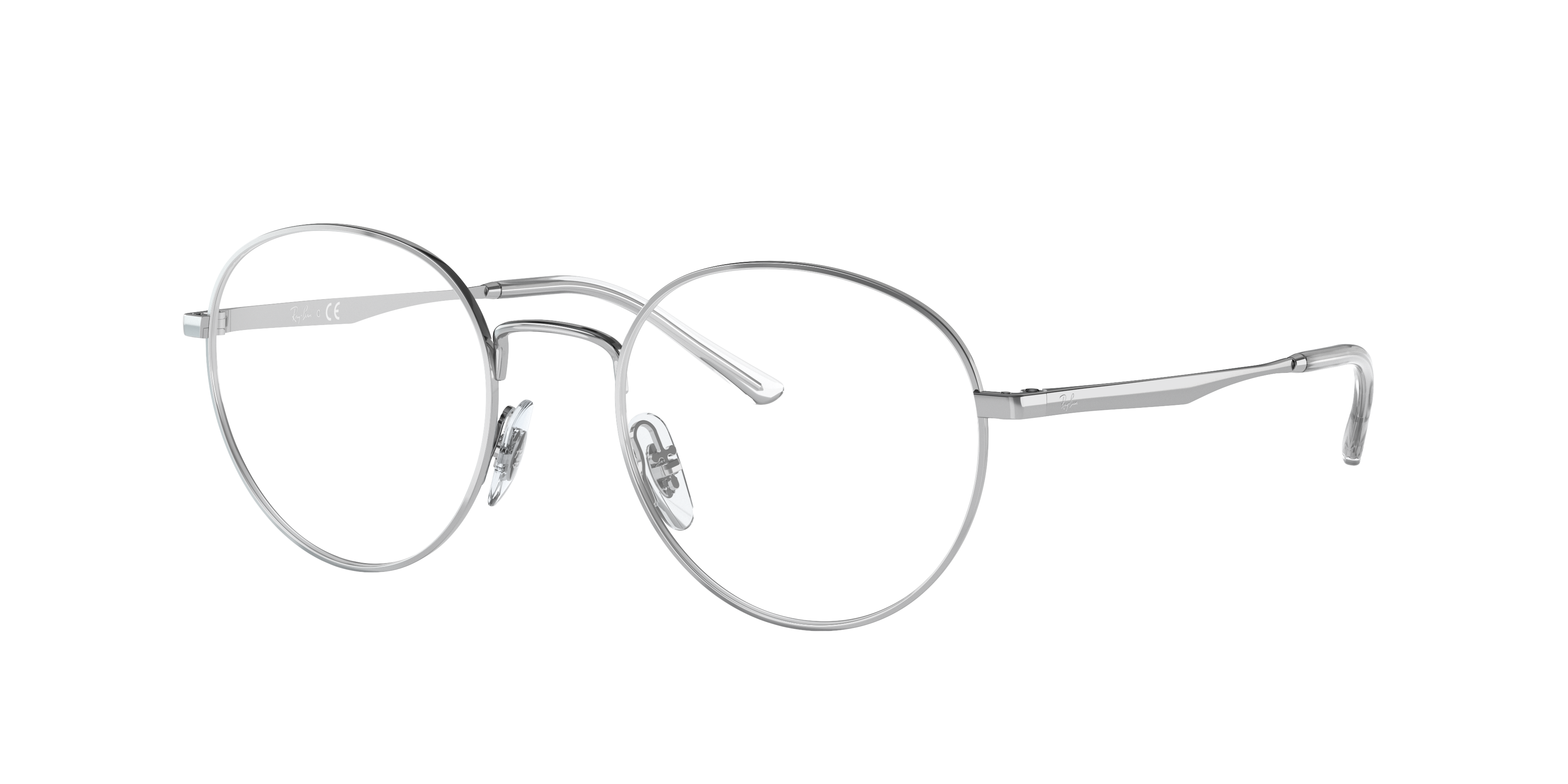 RB3681V Zilver MetaalEyeglass Frames van B24, Hoekweergave