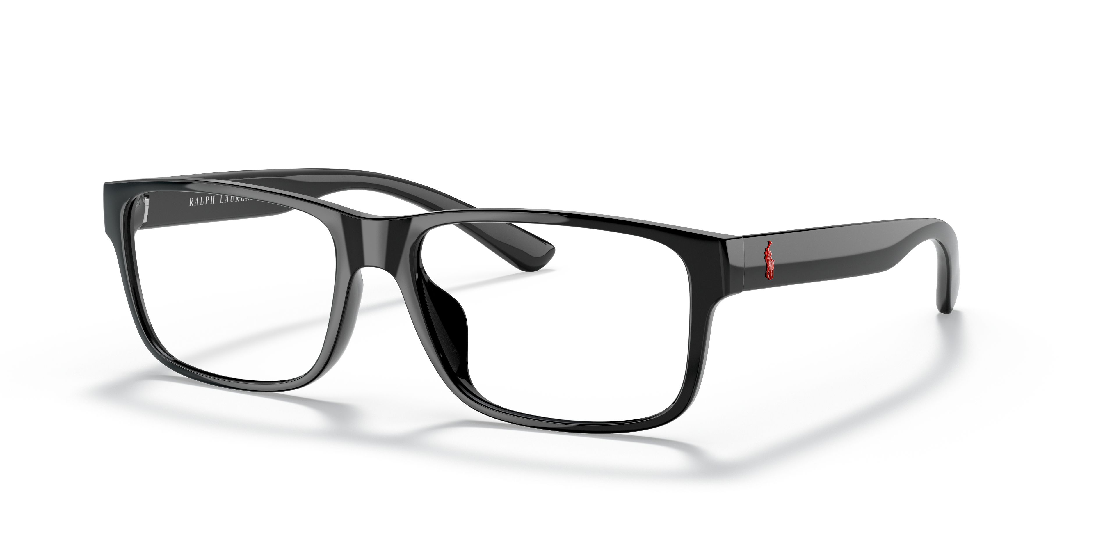 PH2237U Schwarz glänzend KunststoffEyeglass Frames von B24, Dreiviertelansicht