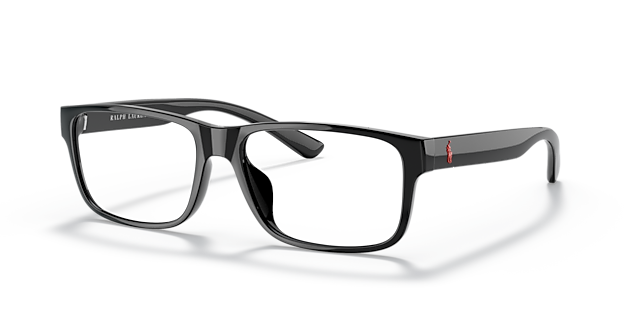 PH2237U Schwarz glänzend KunststoffEyeglass Frames von B24, Dreiviertelansicht