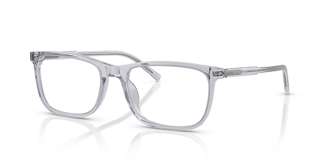 DG3427 Grau transparent AcetatEyeglass Frames von B24, Dreiviertelansicht