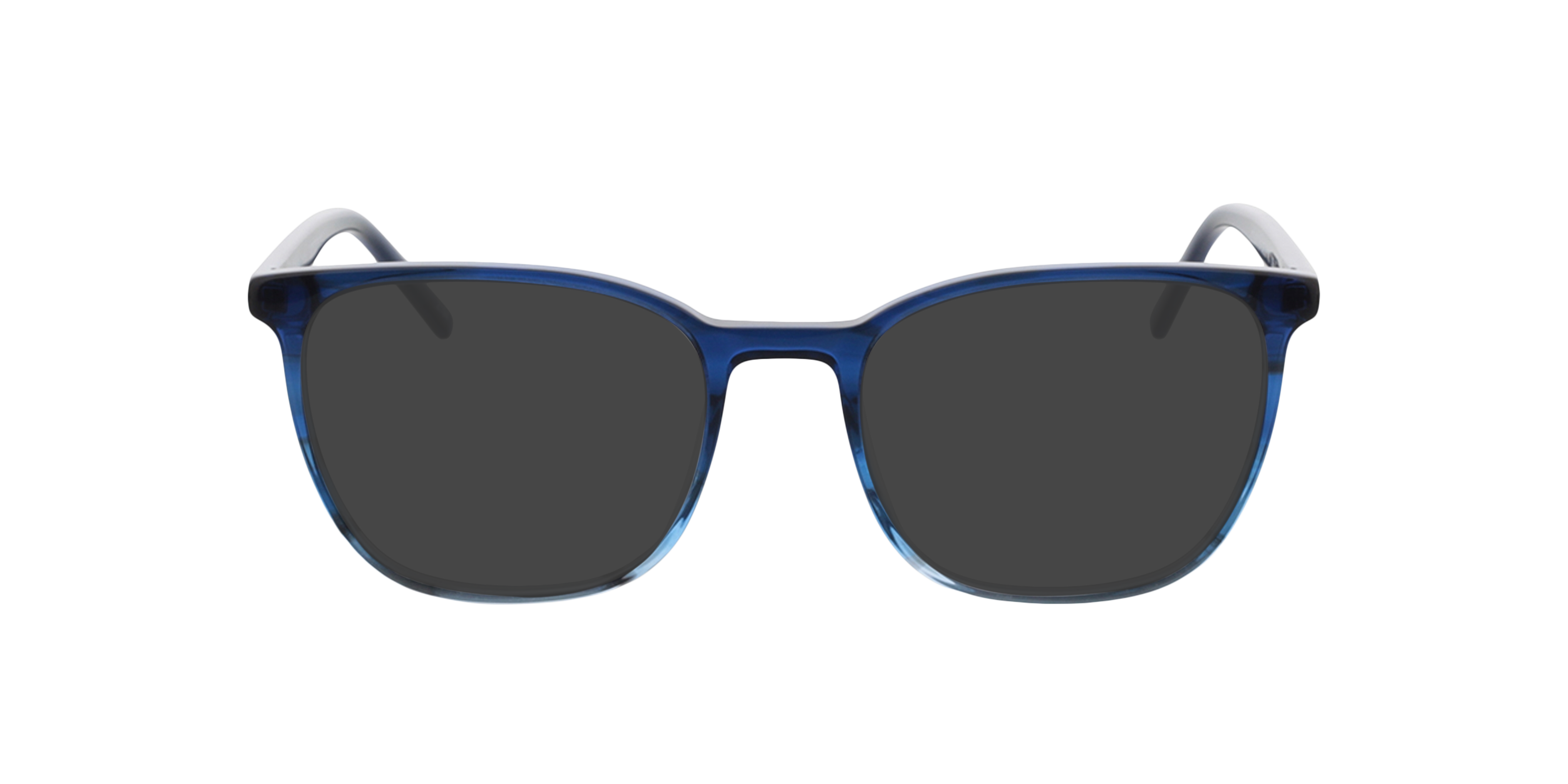 Hawkins Blauw hoorn gradiënt  &  blauw AcetaatEyeglass Frames van B24, met getinte lenzen