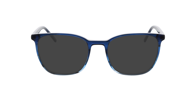Hawkins Blauw hoorn gradiënt & blauw AcetaatEyeglass Frames van B24, met getinte lenzen