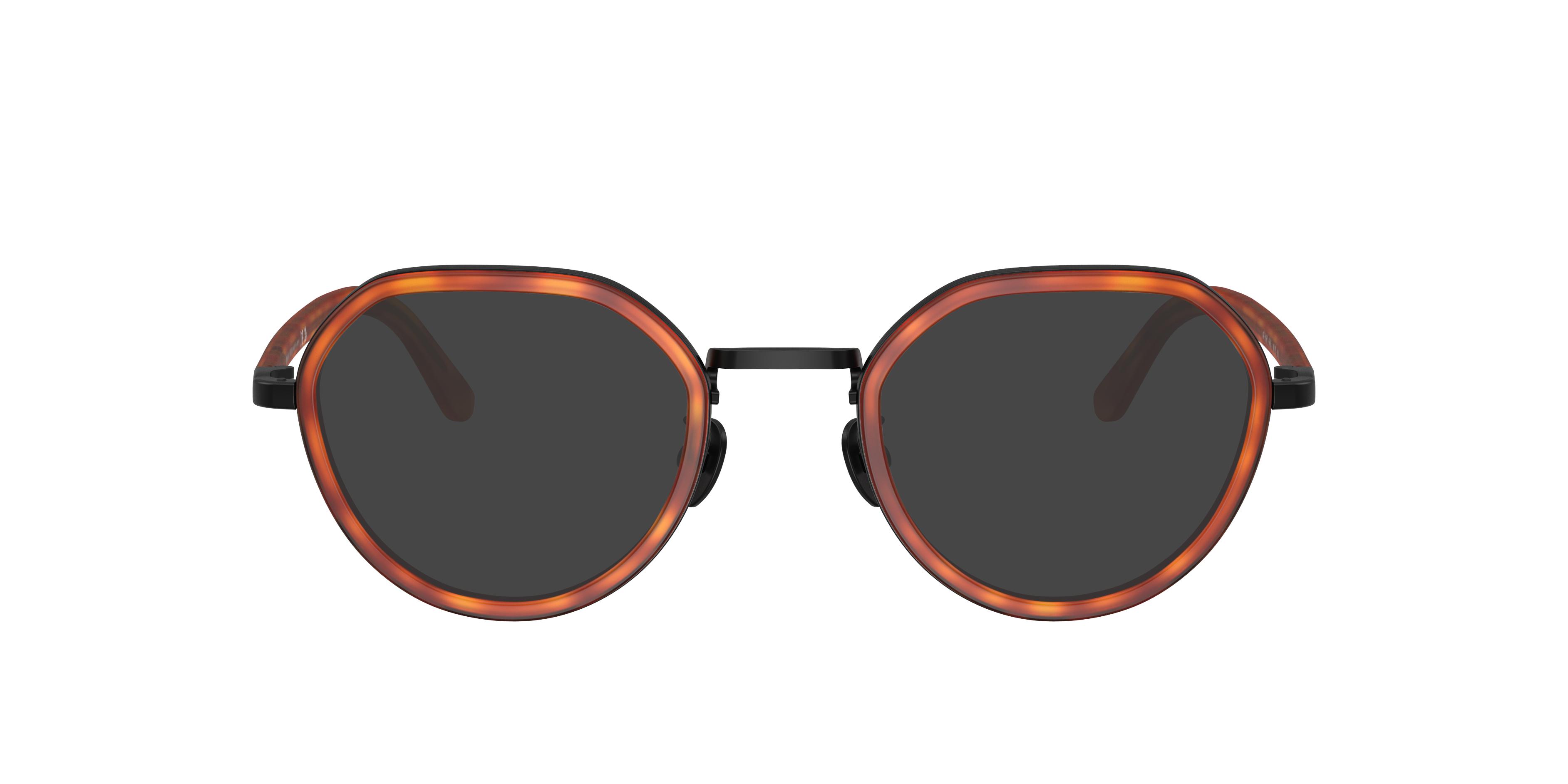 AR5167 Brown Turtle MetallEyeglass Frames von B24, mit getönten Gläsern