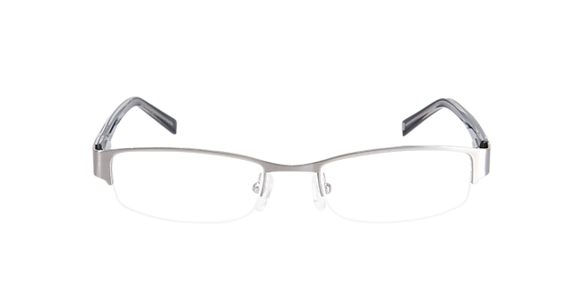 Norwich Zilver & zwart MetaalEyeglass Frames van B24, Vooraanzicht