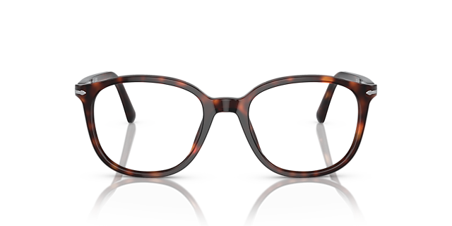 PO3317V Havana AcetaatEyeglass Frames van B24, Vooraanzicht