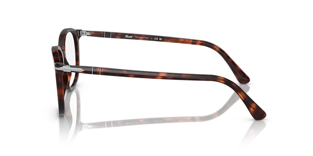PO3317V Havana AcetaatEyeglass Frames van B24, Zijaanzicht