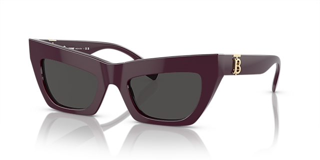 BE4405 Bordeaux AcetaatSunglass Frames van B24, Hoekweergave