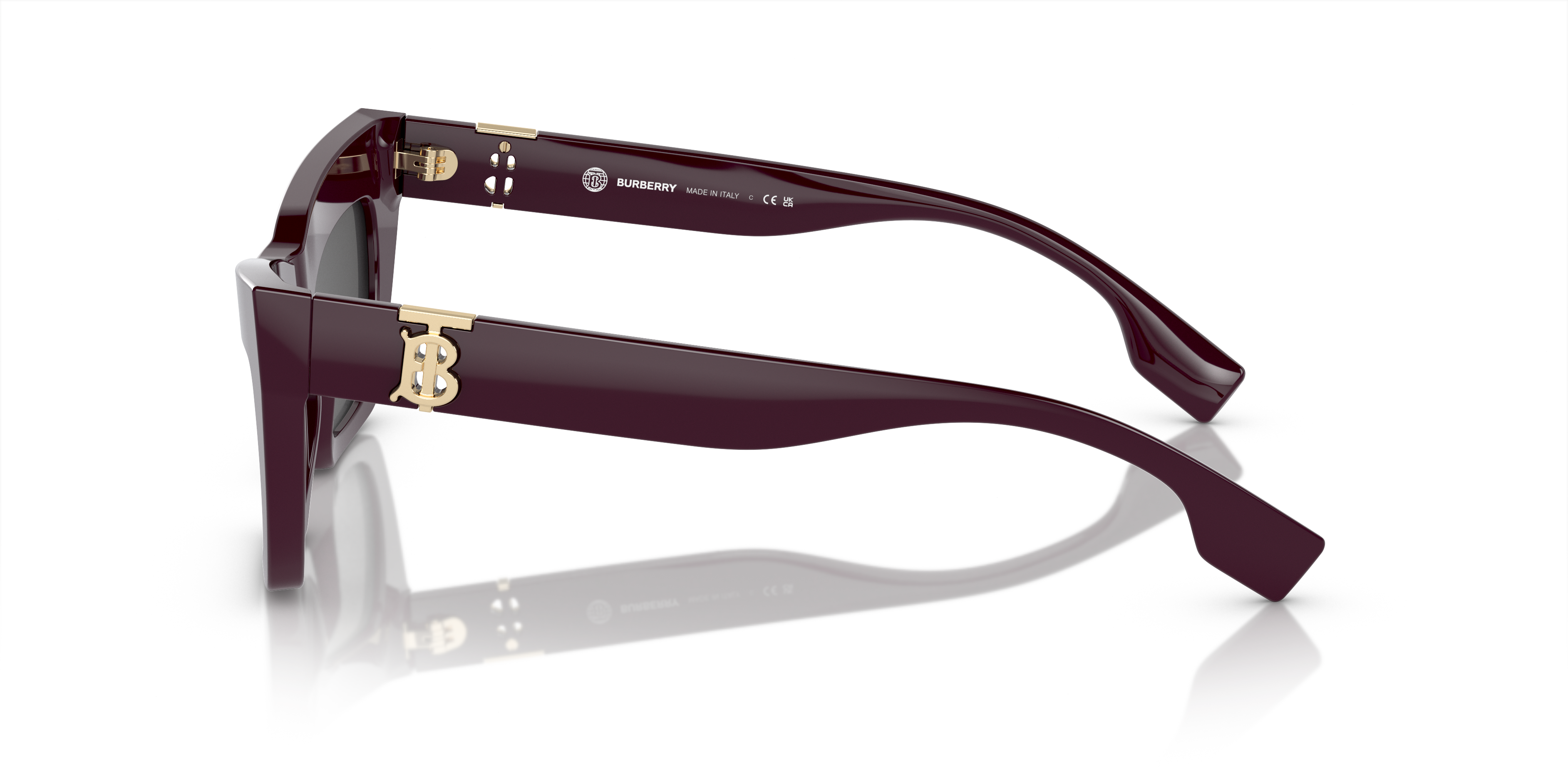 BE4405 Bordeaux AcetatSunglass Frames von B24, Seitenansicht