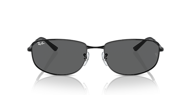 RB3732 Schwarz MetallSunglass Frames von B24, Vorderansicht