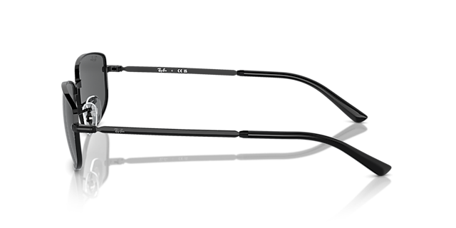 RB3732 Schwarz MetallSunglass Frames von B24, Seitenansicht