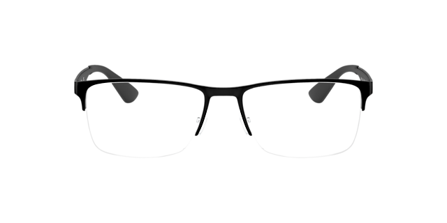 RB6335 Zwart MetaalEyeglass Frames van B24, Vooraanzicht