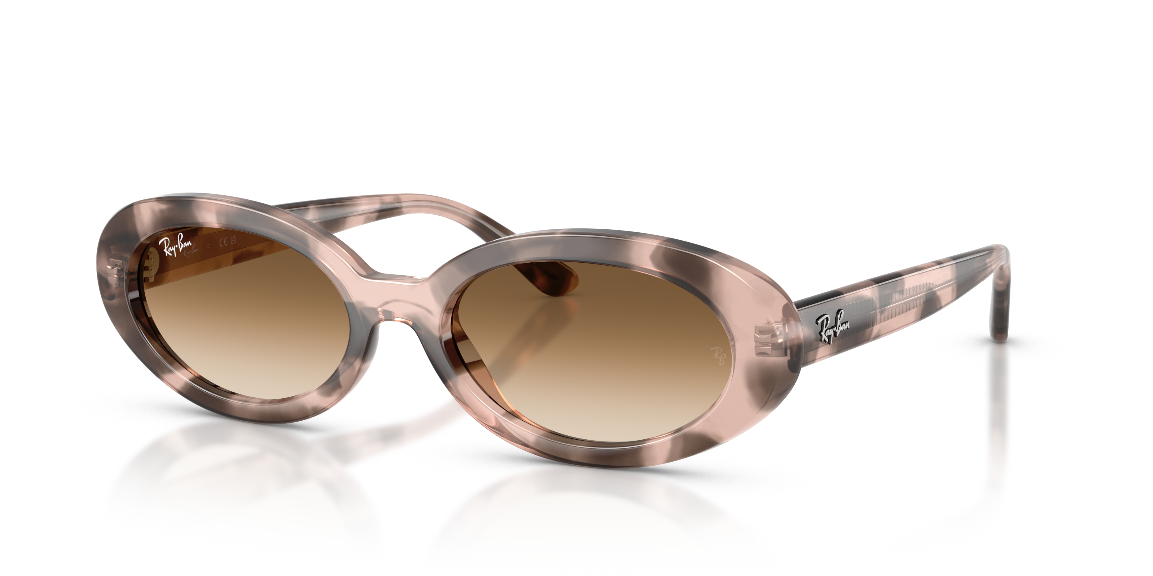 RB2223 Opal Pink Havana KunststoffSunglass Frames von B24, Dreiviertelansicht