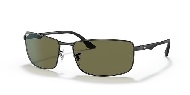 RB3498 Zwart MetaalSunglass Frames van B24, Hoekweergave