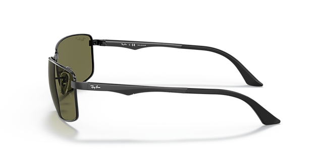 RB3498 Zwart MetaalSunglass Frames van B24, Zijaanzicht