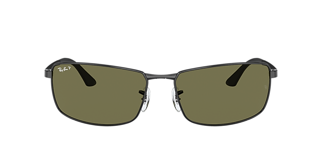 RB3498 Zwart MetaalSunglass Frames van B24, met getinte lenzen