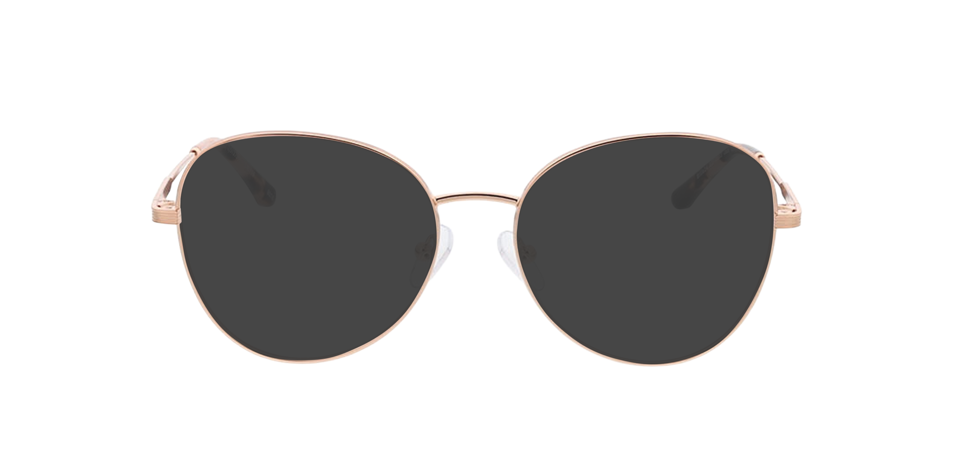 Jade Roze goud  &  roze Havana MetaalEyeglass Frames van B24, met getinte lenzen