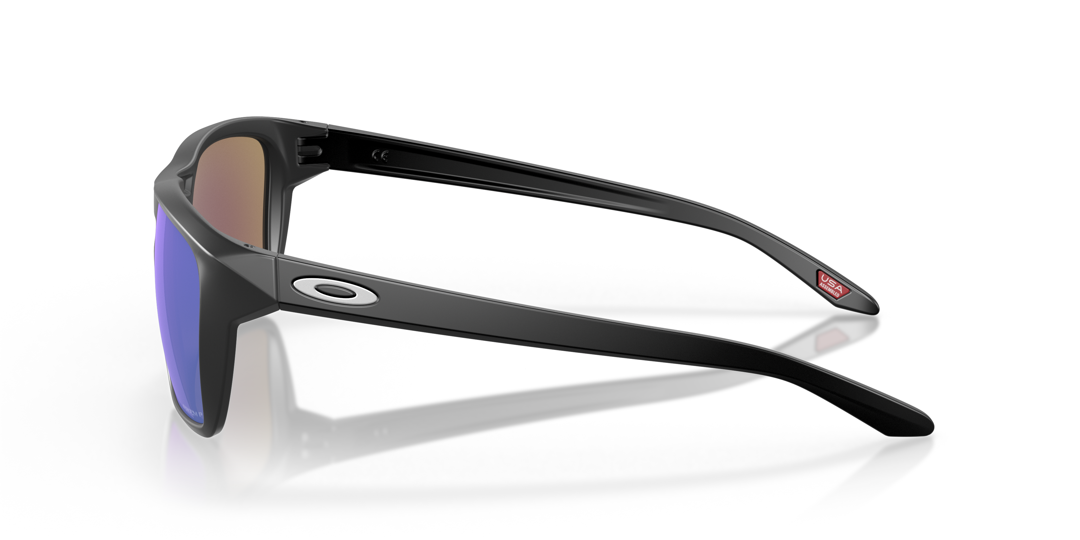 Sylas Matt Schwarz KunststoffSunglass Frames von B24, Seitenansicht