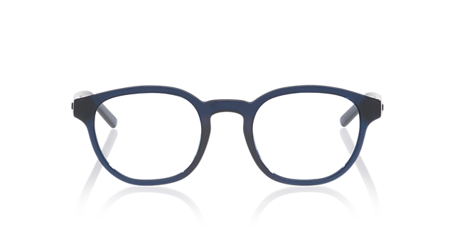 PU0516O Blauw KunststofEyeglass Frames van B24, Vooraanzicht