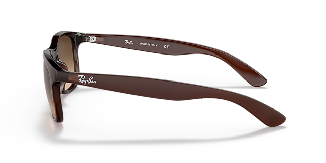 RB4202 Bruin KunststofSunglass Frames van B24, Zijaanzicht