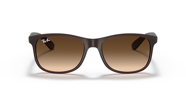 RB4202 Bruin KunststofSunglass Frames van B24, Vooraanzicht