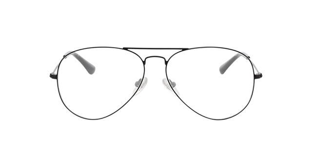 Manhattan Schwarz MetallEyeglass Frames von B24, Vorderansicht