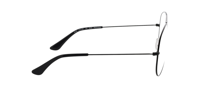 Manhattan Schwarz MetallEyeglass Frames von B24, Seitenansicht