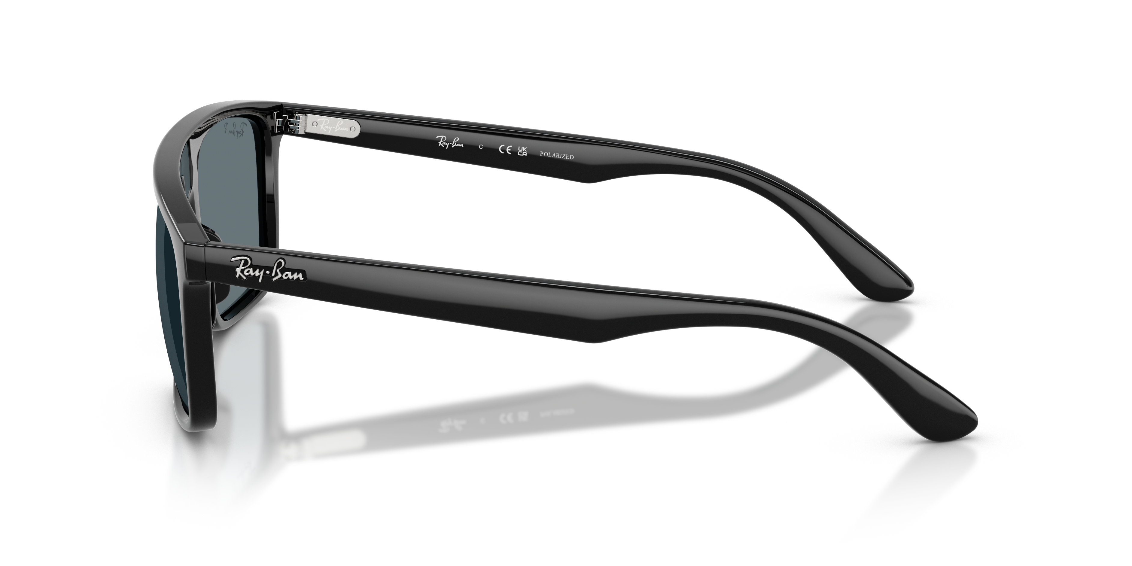 RB2222 Zwart KunststofSunglass Frames van B24, Zijaanzicht