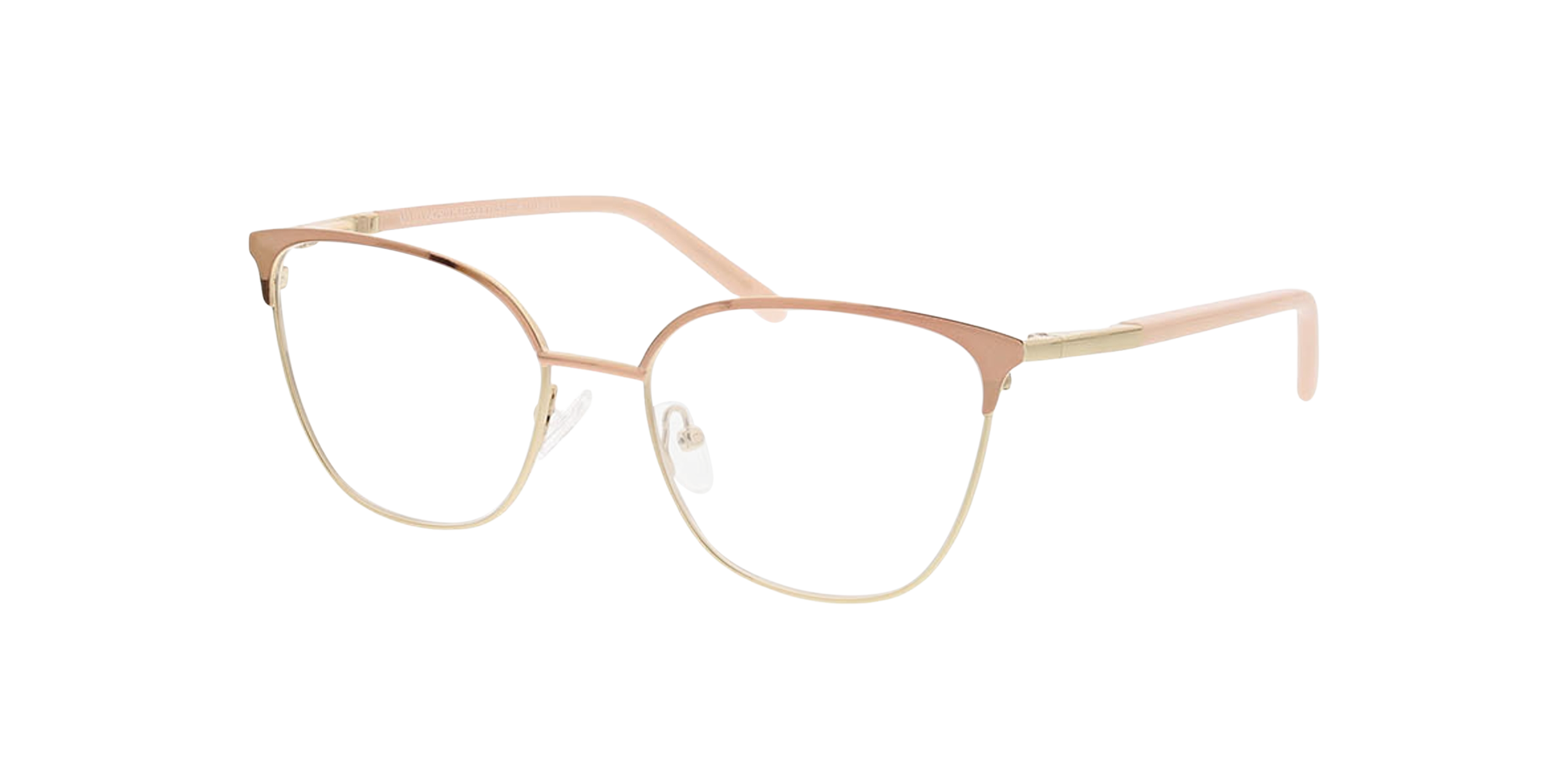 Emma Rosa & Hellgold MetallEyeglass Frames von B24, Dreiviertelansicht