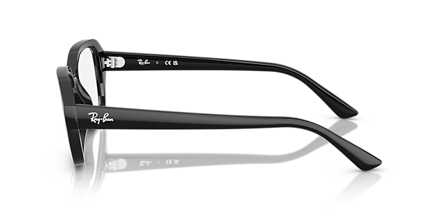 RB7258 Schwarz KunststoffEyeglass Frames von B24, Seitenansicht