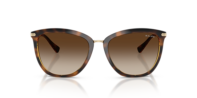 RA5245 Glanzend donker Havana KunststofSunglass Frames van B24, Vooraanzicht