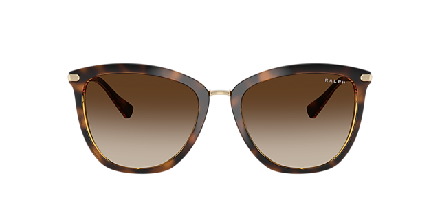 RA5245 Glanzend donker Havana KunststofSunglass Frames van B24, met getinte lenzen