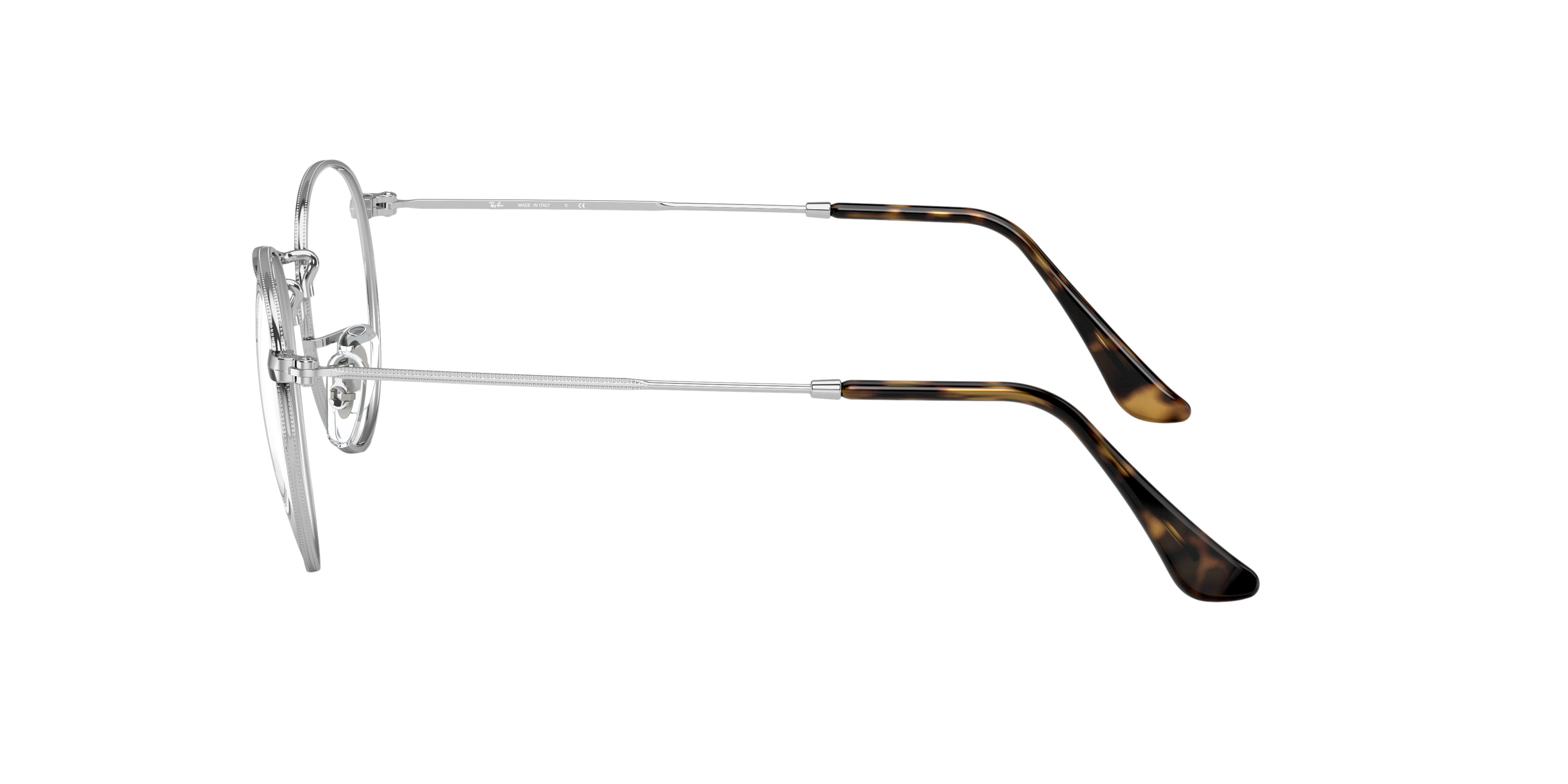 RB3447V Blauw op zilver MetaalEyeglass Frames van B24, Zijaanzicht