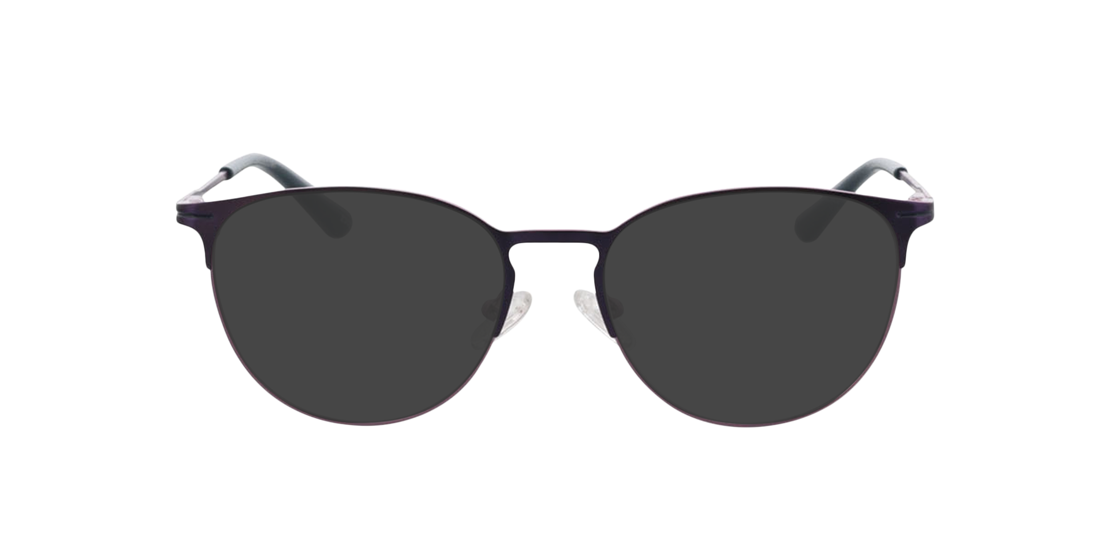 Cambridge Matpaars  &  blauw  &  matroze MetaalEyeglass Frames van B24, met getinte lenzen