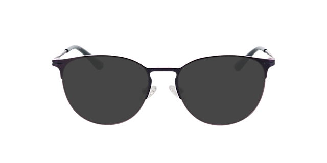 Cambridge Matpaars  &  blauw  &  matroze MetaalEyeglass Frames van B24, met getinte lenzen